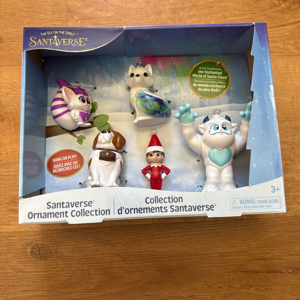 The Elf on the Shelf Santaverse Ornament Collection Set of 5 Fox Yeti St Bernard